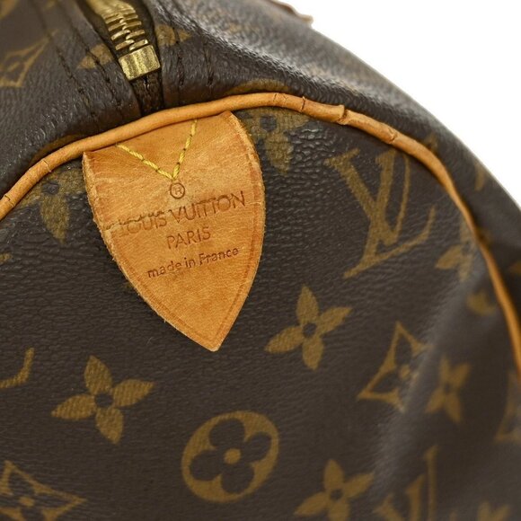 Louis Vuitton Speedy 30 Hand Bag Monogram Canvas M41526 AA1025 YQ03676 - Picture 7 of 9